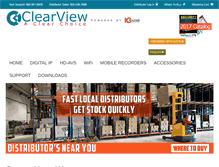 Tablet Screenshot of clearviewcctv.com